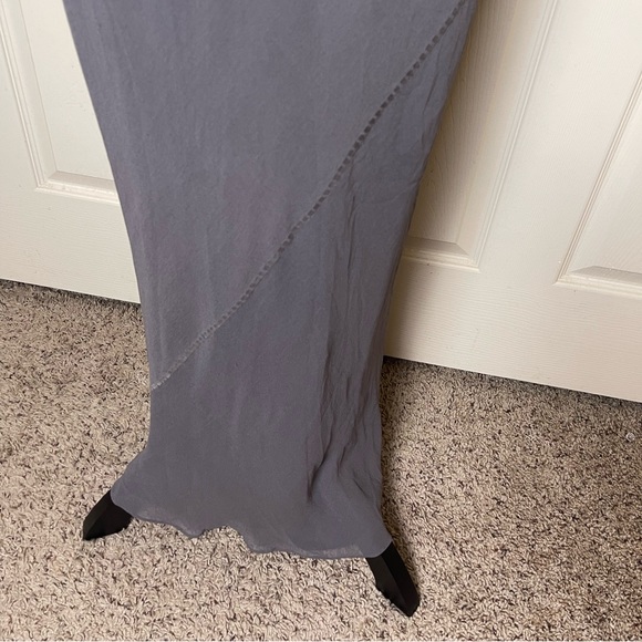 Max Studio Gray Sleeveless Detailed Maxi Dress Size 2 - Picture 6 of 6